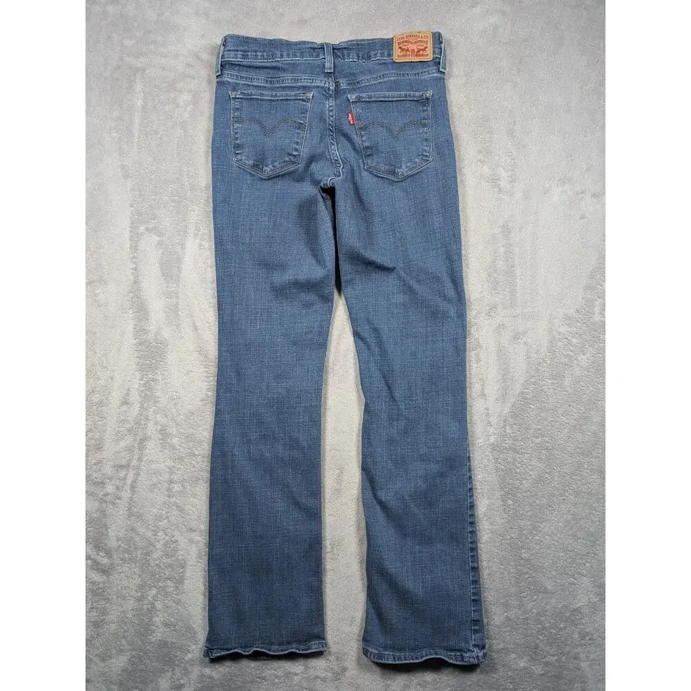 Levis 315 Shaping Bootcut Jeans Womens Size 6 28 Waist Denim Mid Rise Casual